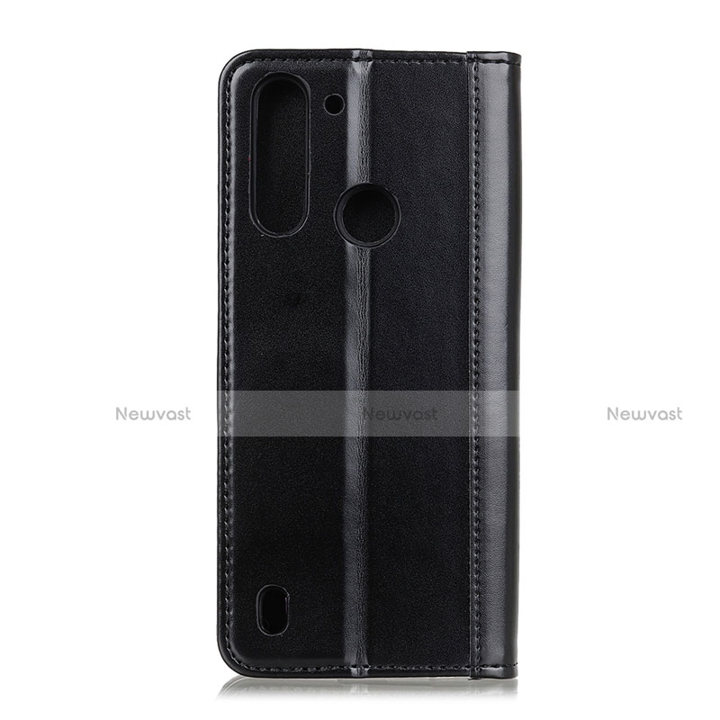 Leather Case Stands Flip Cover L01 Holder for Motorola Moto One Fusion