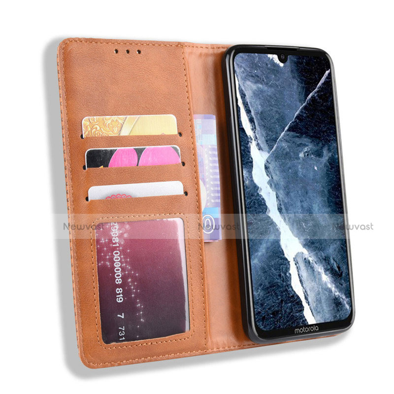 Leather Case Stands Flip Cover L01 Holder for Motorola Moto One Zoom