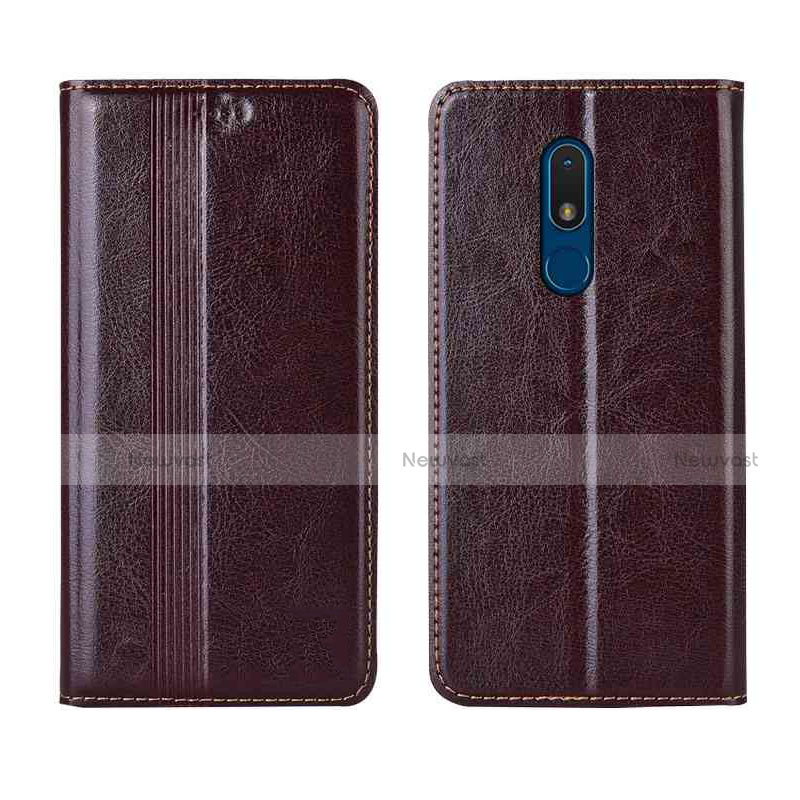 Leather Case Stands Flip Cover L01 Holder for Nokia C3