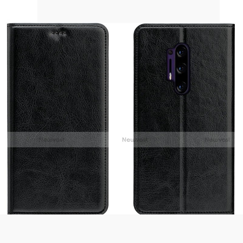 Leather Case Stands Flip Cover L01 Holder for OnePlus 8 Pro Black