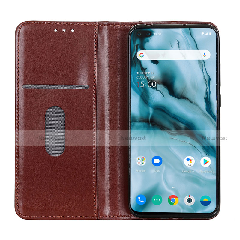 Leather Case Stands Flip Cover L01 Holder for OnePlus Nord