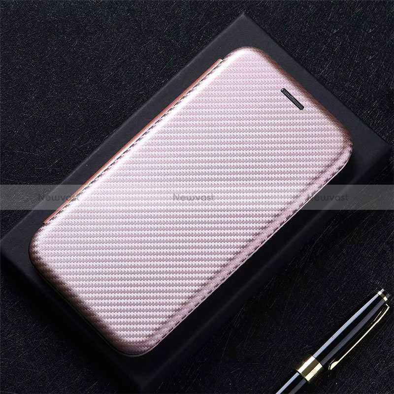 Leather Case Stands Flip Cover L01 Holder for Oppo A35 Rose Gold