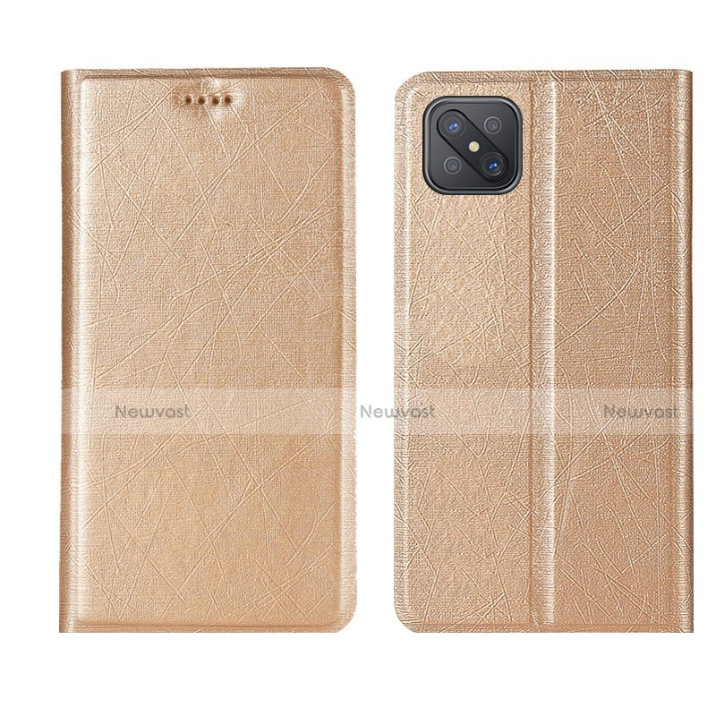 Leather Case Stands Flip Cover L01 Holder for Oppo A92s 5G