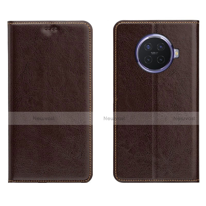 Leather Case Stands Flip Cover L01 Holder for Oppo Ace2 Brown