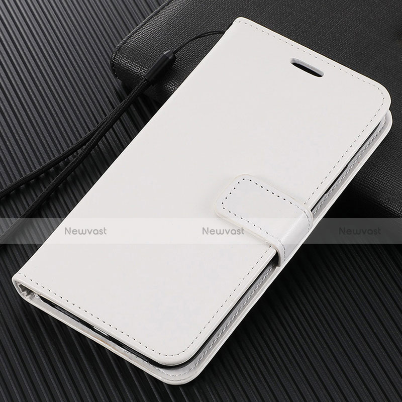 Leather Case Stands Flip Cover L01 Holder for Oppo Reno2 Z White