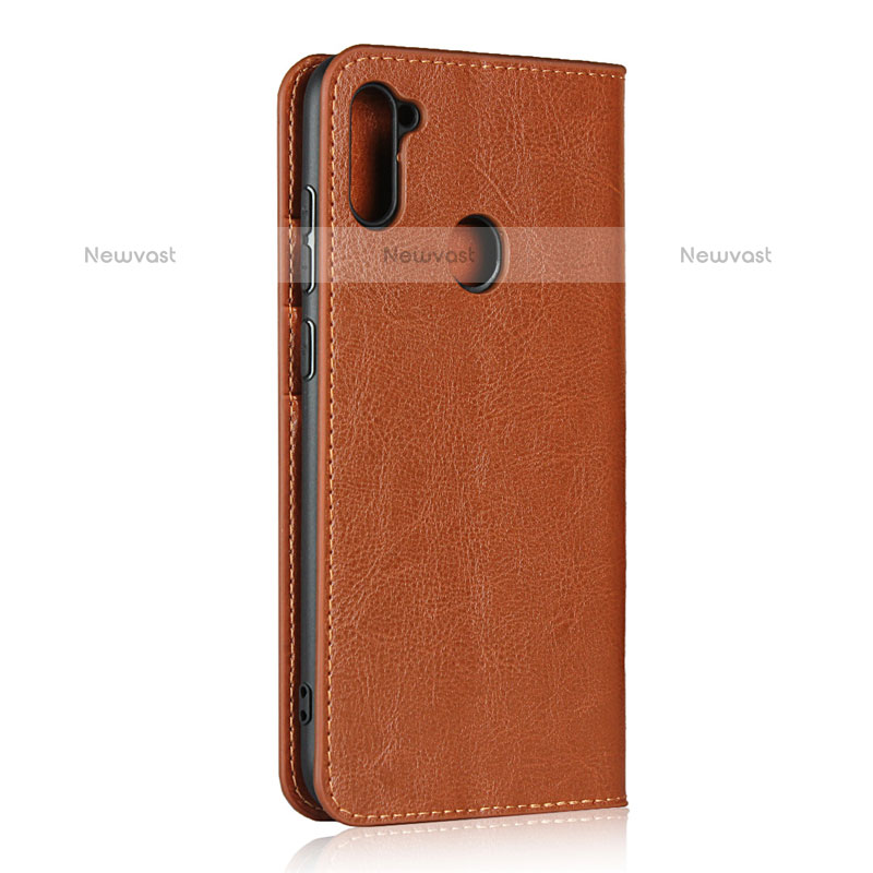 Leather Case Stands Flip Cover L01 Holder for Samsung Galaxy M11