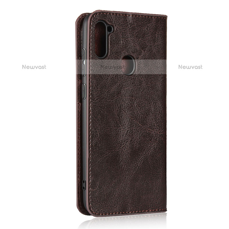 Leather Case Stands Flip Cover L01 Holder for Samsung Galaxy M11