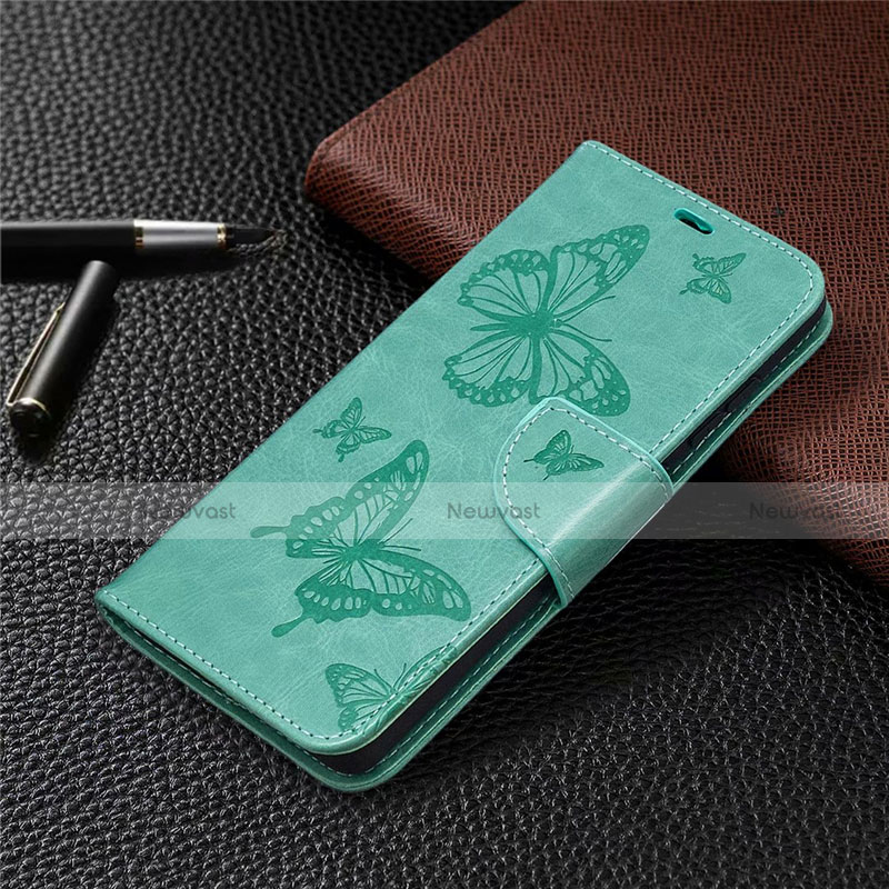 Leather Case Stands Flip Cover L01 Holder for Samsung Galaxy S20 FE 4G Matcha Green