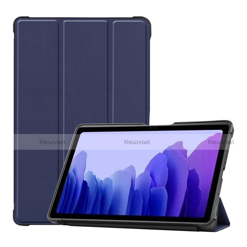 Leather Case Stands Flip Cover L01 Holder for Samsung Galaxy Tab A7 4G 10.4 SM-T505 Blue