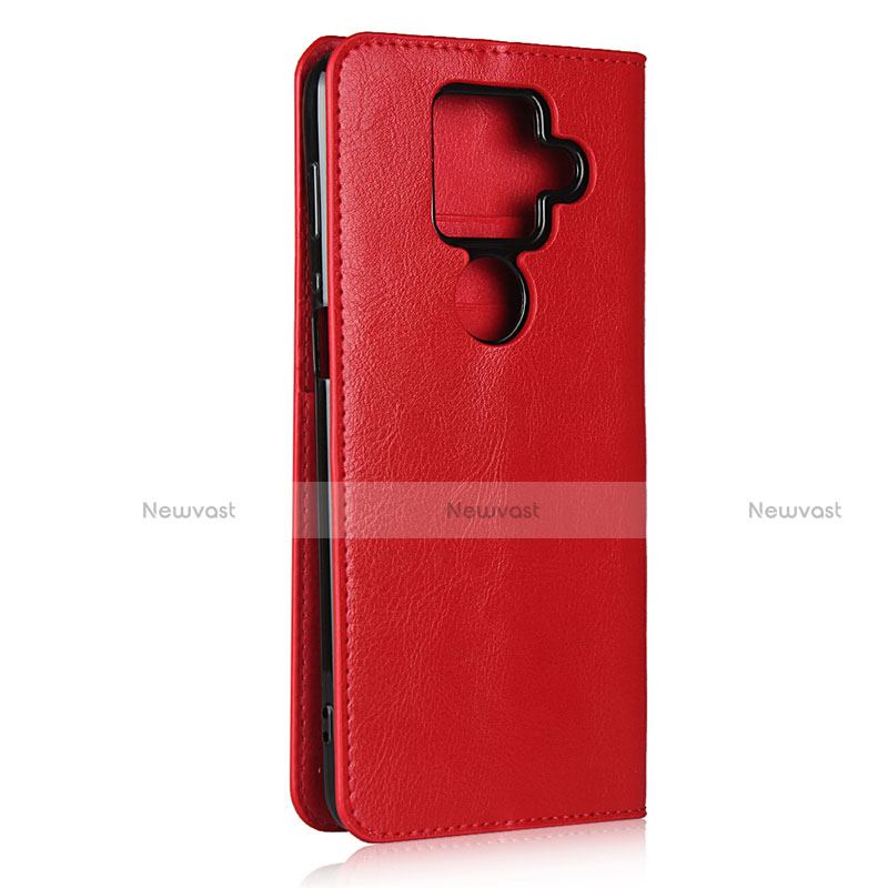 Leather Case Stands Flip Cover L01 Holder for Sharp AQUOS Sense4 Plus