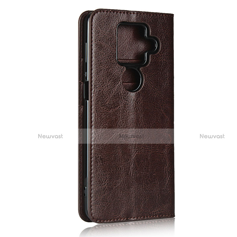 Leather Case Stands Flip Cover L01 Holder for Sharp AQUOS Sense4 Plus