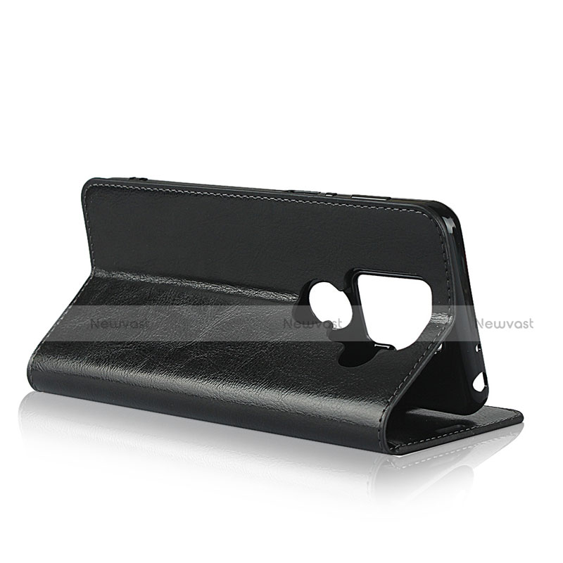 Leather Case Stands Flip Cover L01 Holder for Sharp AQUOS Sense4 Plus