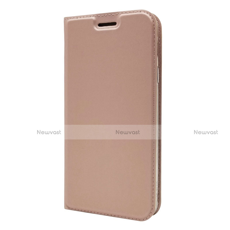 Leather Case Stands Flip Cover L01 Holder for Sony Xperia 10 Rose Gold