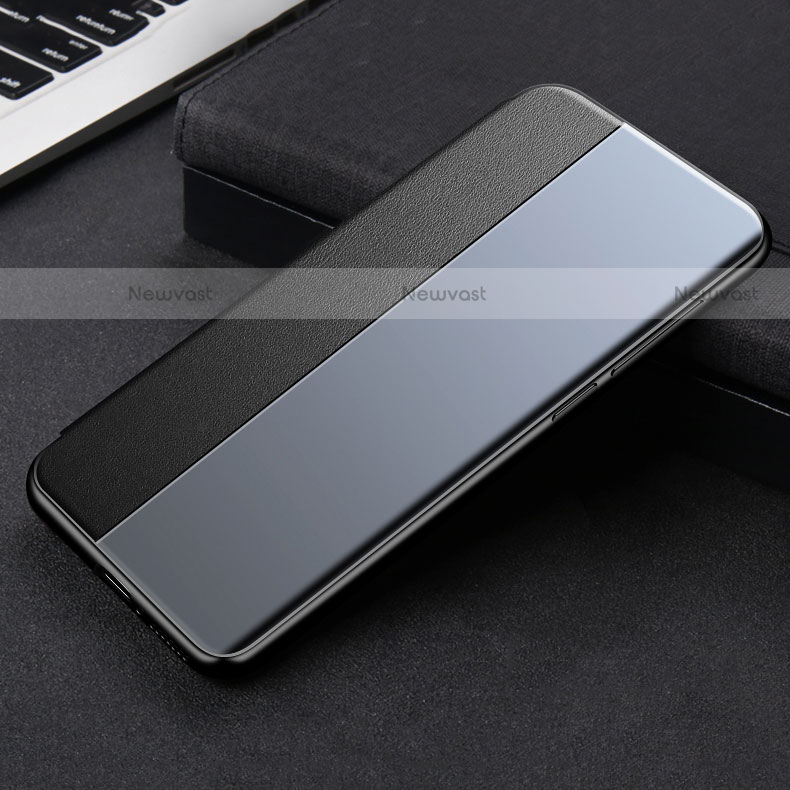 Leather Case Stands Flip Cover L01 Holder for Xiaomi Mi 11 Lite 5G NE Black