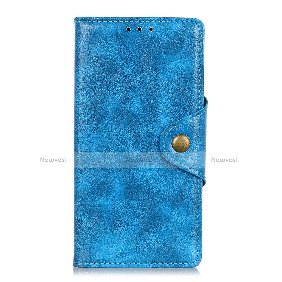 Leather Case Stands Flip Cover L01 Holder for Xiaomi Poco M2 Pro Sky Blue