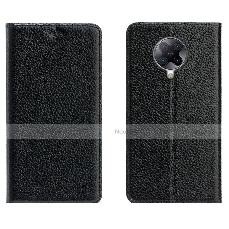 Leather Case Stands Flip Cover L01 Holder for Xiaomi Redmi K30 Pro 5G Black