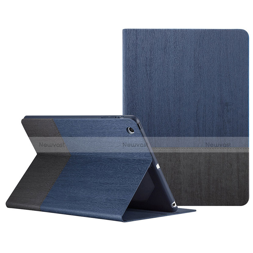 Leather Case Stands Flip Cover L02 for Apple iPad Mini 2 Blue