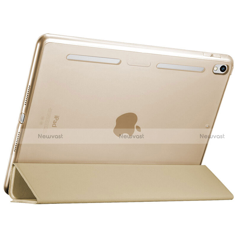 Leather Case Stands Flip Cover L02 for Apple iPad Pro 10.5 Gold