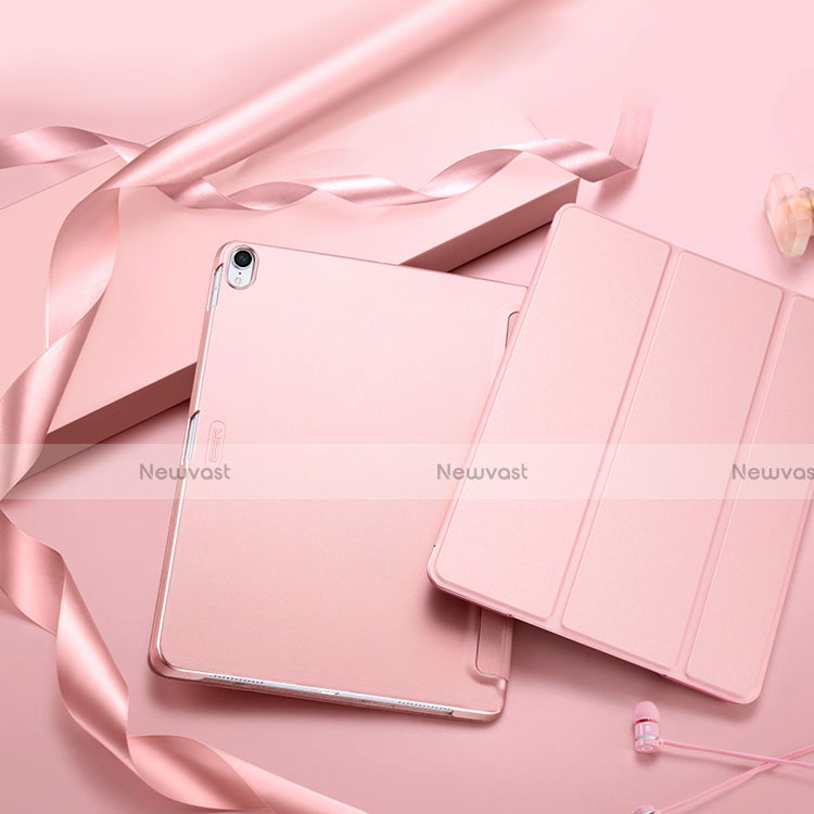 Leather Case Stands Flip Cover L02 for Apple iPad Pro 11 (2018) Pink