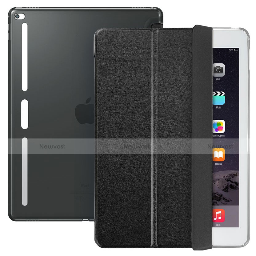 Leather Case Stands Flip Cover L02 for Apple iPad Pro 12.9 Black