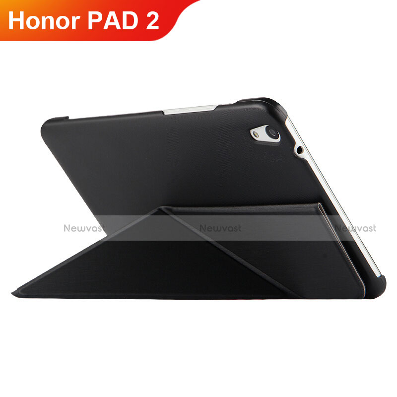 Leather Case Stands Flip Cover L02 for Huawei Honor Pad 2 Black