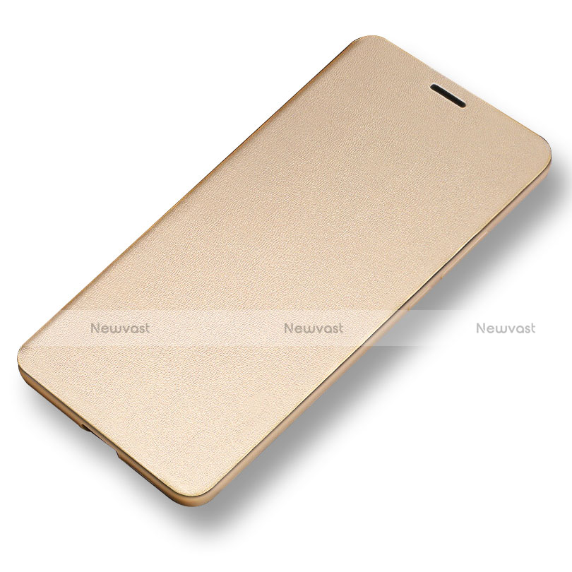 Leather Case Stands Flip Cover L02 for Huawei Mate 10 Gold