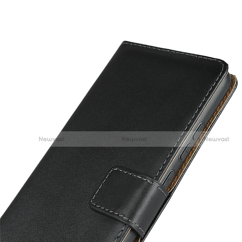 Leather Case Stands Flip Cover L02 for Huawei Mate 30E Pro 5G Black