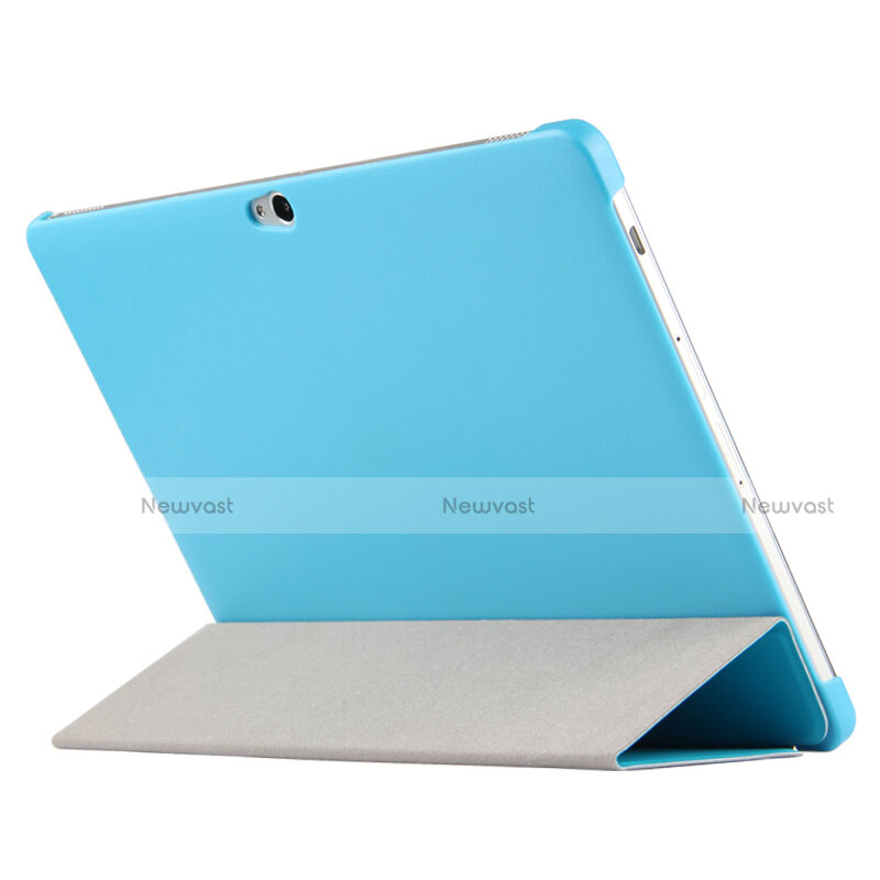 Leather Case Stands Flip Cover L02 for Huawei MediaPad M2 10.0 M2-A01 M2-A01W M2-A01L Sky Blue