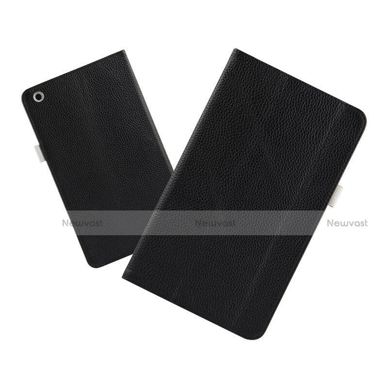 Leather Case Stands Flip Cover L02 for Huawei MediaPad M3 Lite 8.0 CPN-W09 CPN-AL00 Black