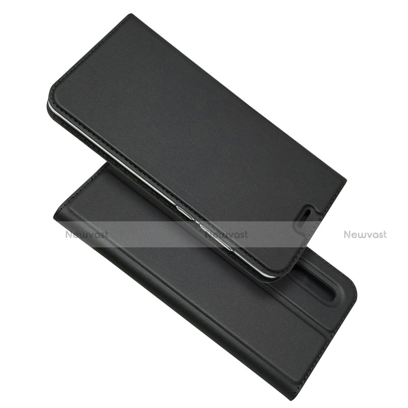 Leather Case Stands Flip Cover L02 for Huawei P30 Black