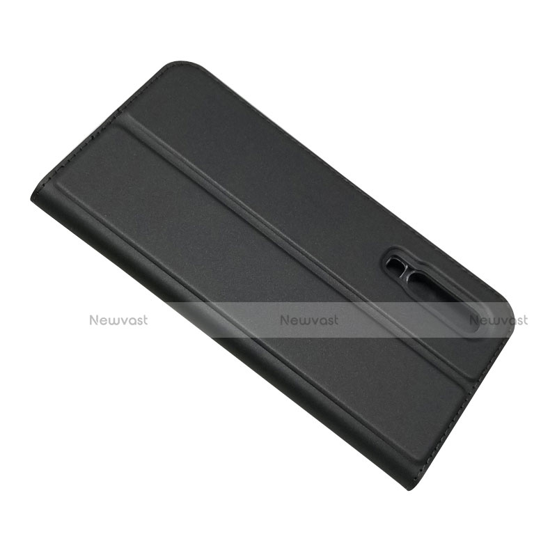 Leather Case Stands Flip Cover L02 for Huawei P30 Black