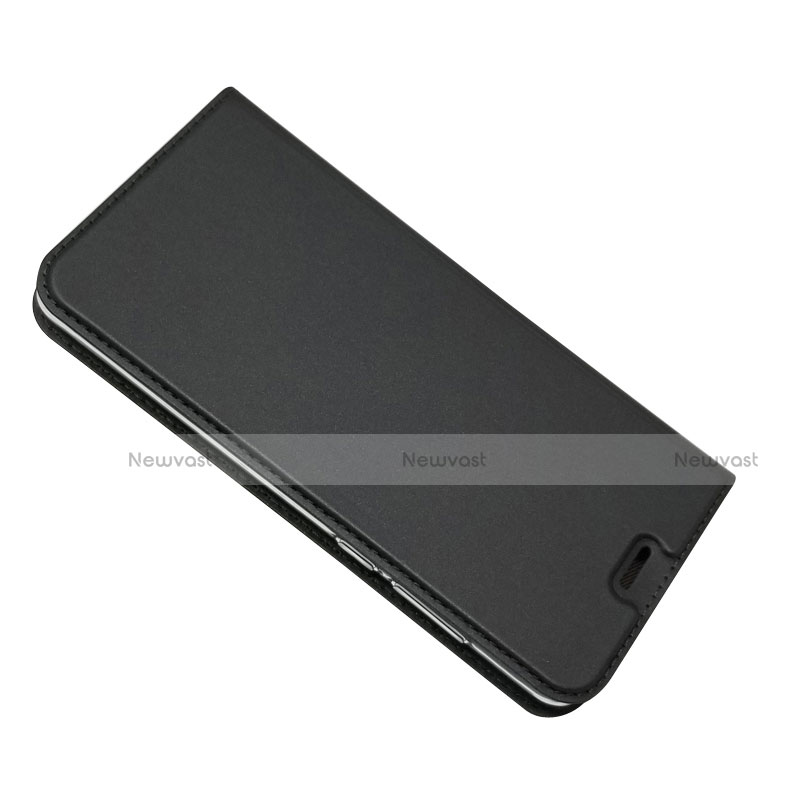 Leather Case Stands Flip Cover L02 for Huawei P30 Black