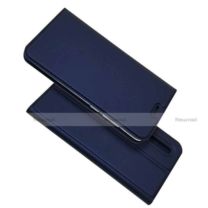 Leather Case Stands Flip Cover L02 for Huawei P30 Blue