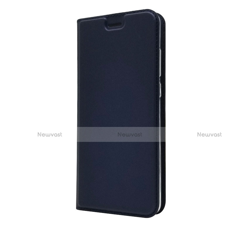 Leather Case Stands Flip Cover L02 for Huawei P30 Blue