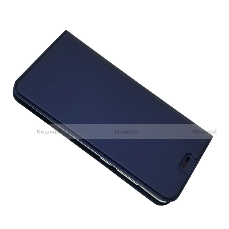 Leather Case Stands Flip Cover L02 for Huawei P30 Blue