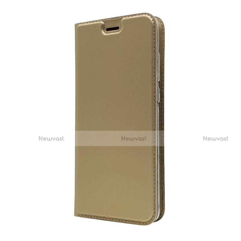 Leather Case Stands Flip Cover L02 for Huawei P30 Gold