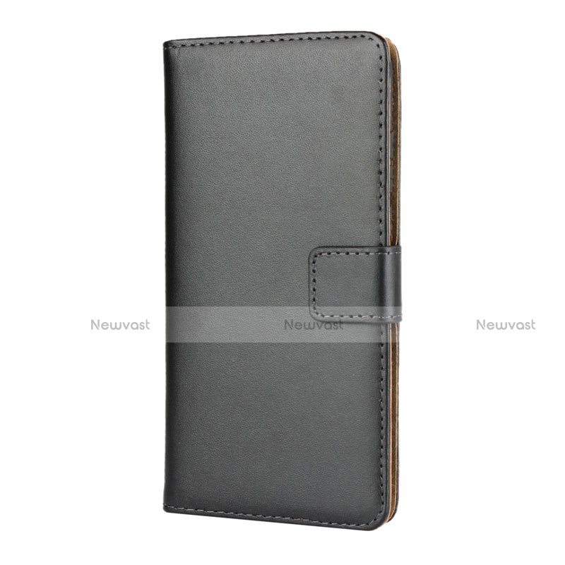 Leather Case Stands Flip Cover L02 for Huawei P30 Lite XL Black