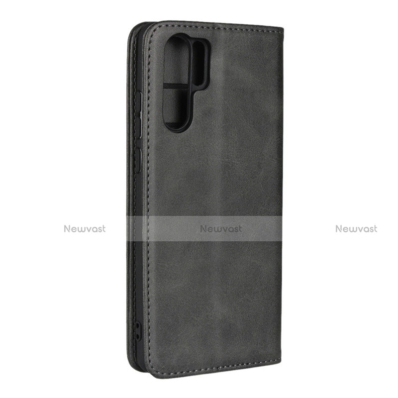 Leather Case Stands Flip Cover L02 for Huawei P30 Pro New Edition Black