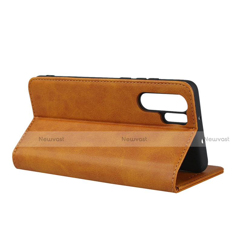 Leather Case Stands Flip Cover L02 for Huawei P30 Pro New Edition Orange