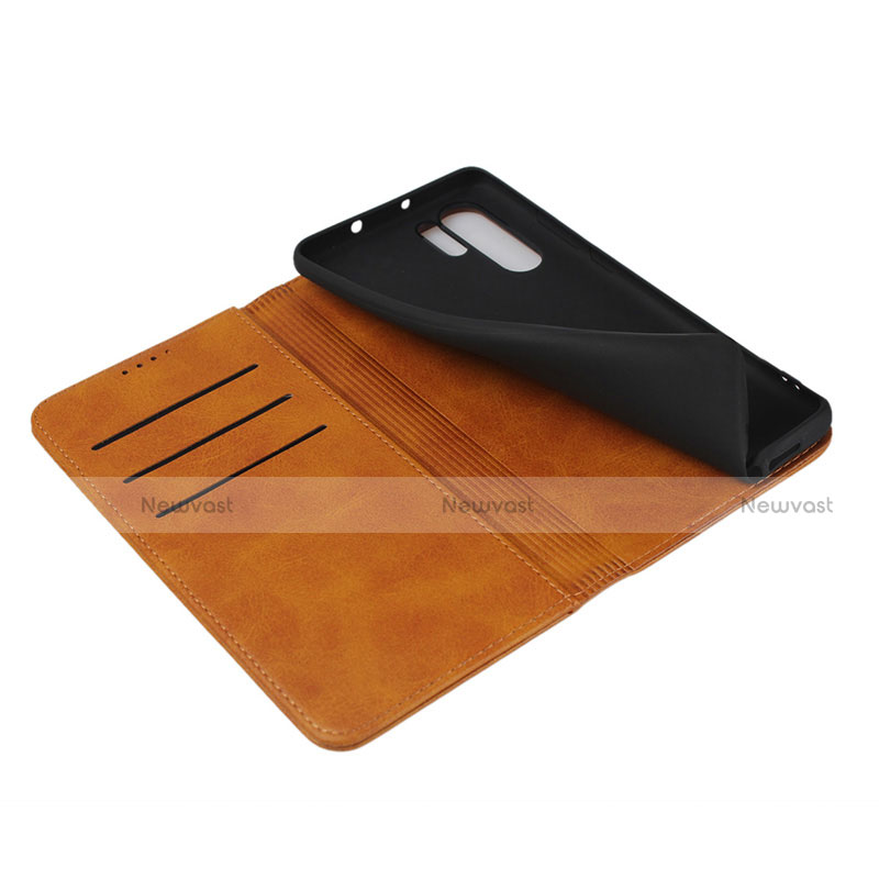 Leather Case Stands Flip Cover L02 for Huawei P30 Pro New Edition Orange