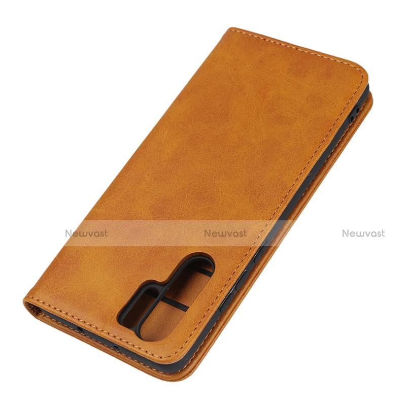 Leather Case Stands Flip Cover L02 for Huawei P30 Pro New Edition Orange