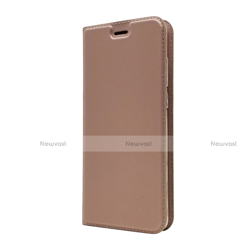 Leather Case Stands Flip Cover L02 for Huawei P30 Rose Gold