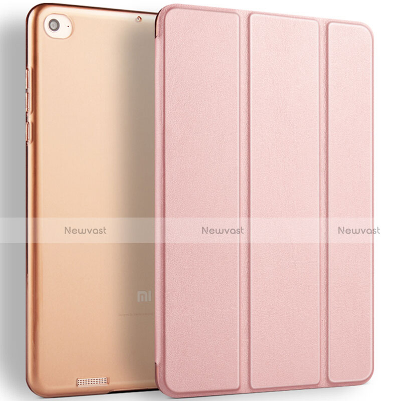 Leather Case Stands Flip Cover L02 for Xiaomi Mi Pad 2 Rose Gold