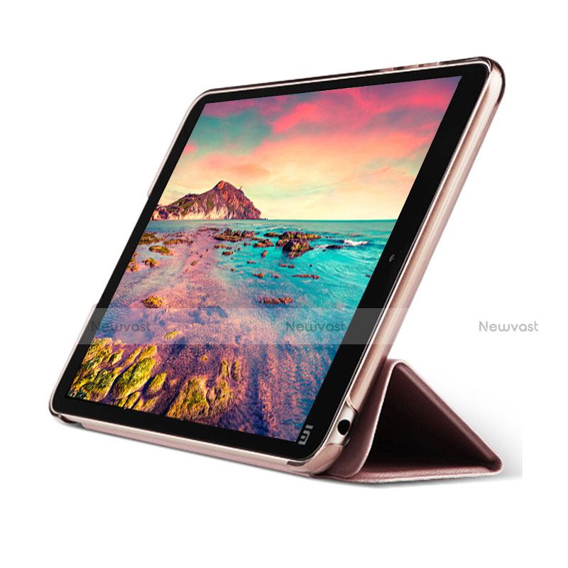 Leather Case Stands Flip Cover L02 for Xiaomi Mi Pad 2 Rose Gold