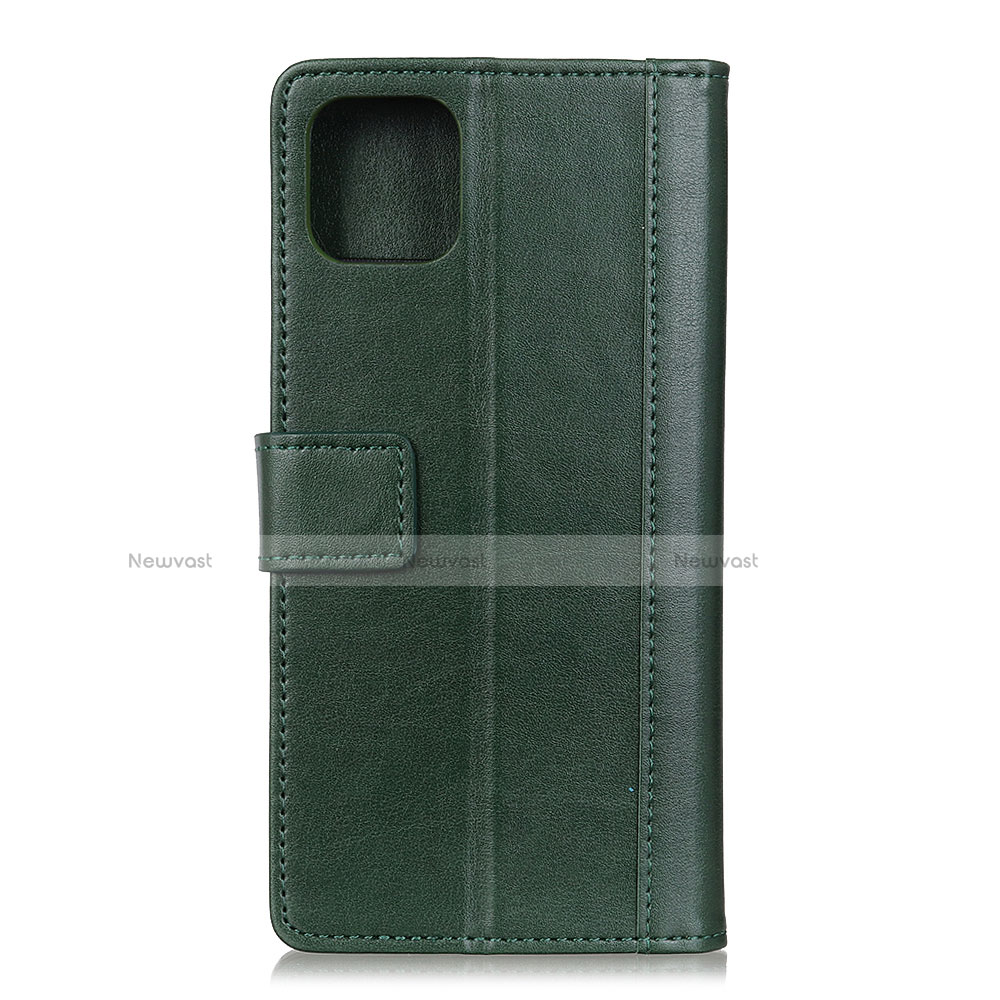 Leather Case Stands Flip Cover L02 Holder for Google Pixel 4 Green