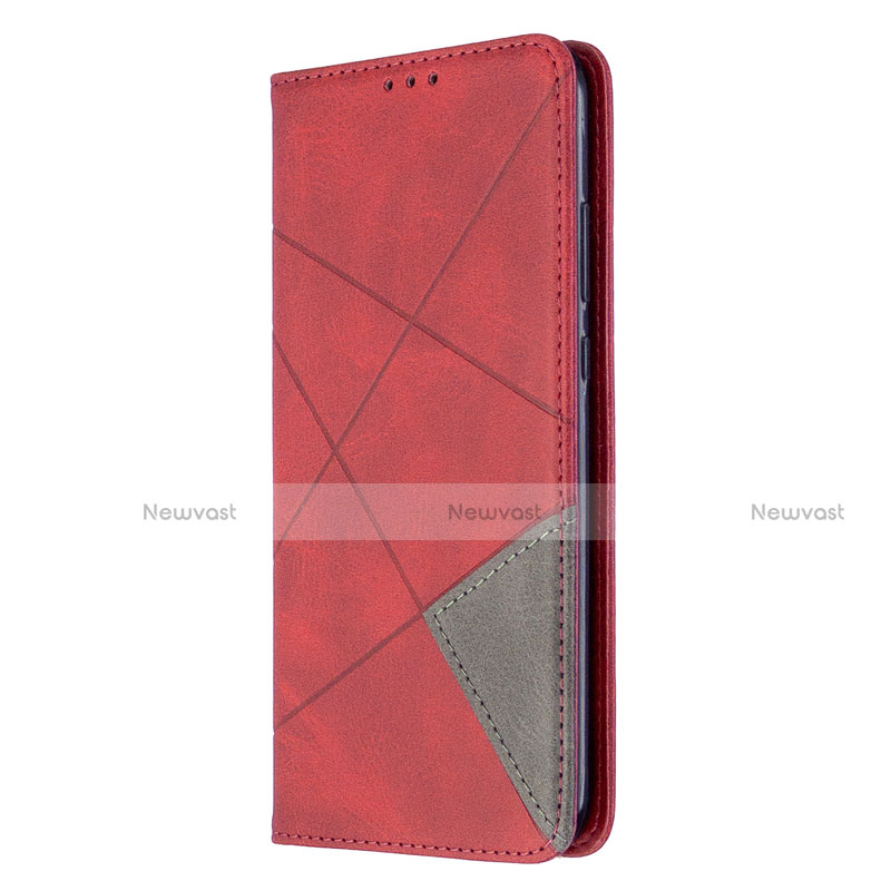 Leather Case Stands Flip Cover L02 Holder for Huawei Honor 9C Red