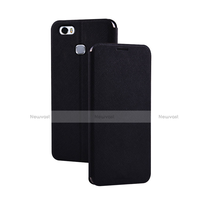 Leather Case Stands Flip Cover L02 Holder for Huawei Honor Note 8 Black