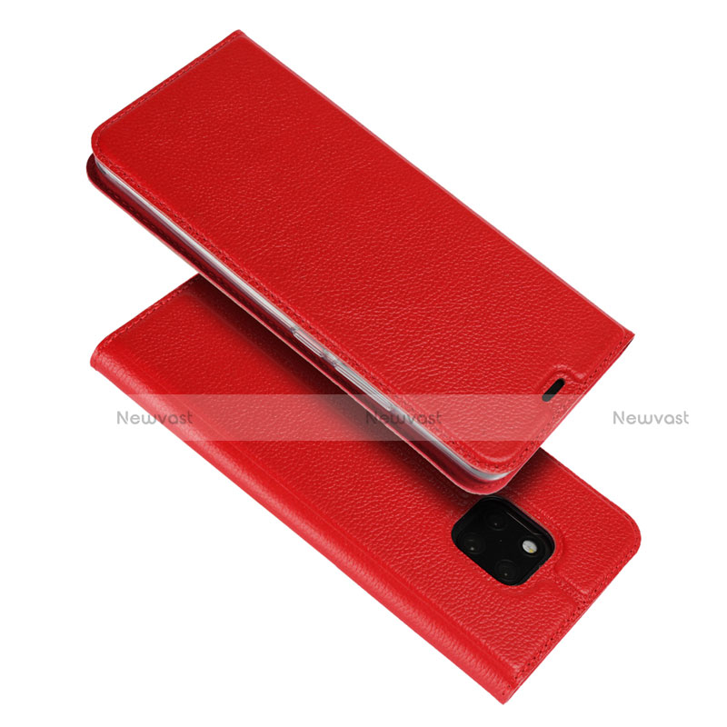 Leather Case Stands Flip Cover L02 Holder for Huawei Mate 20 Pro