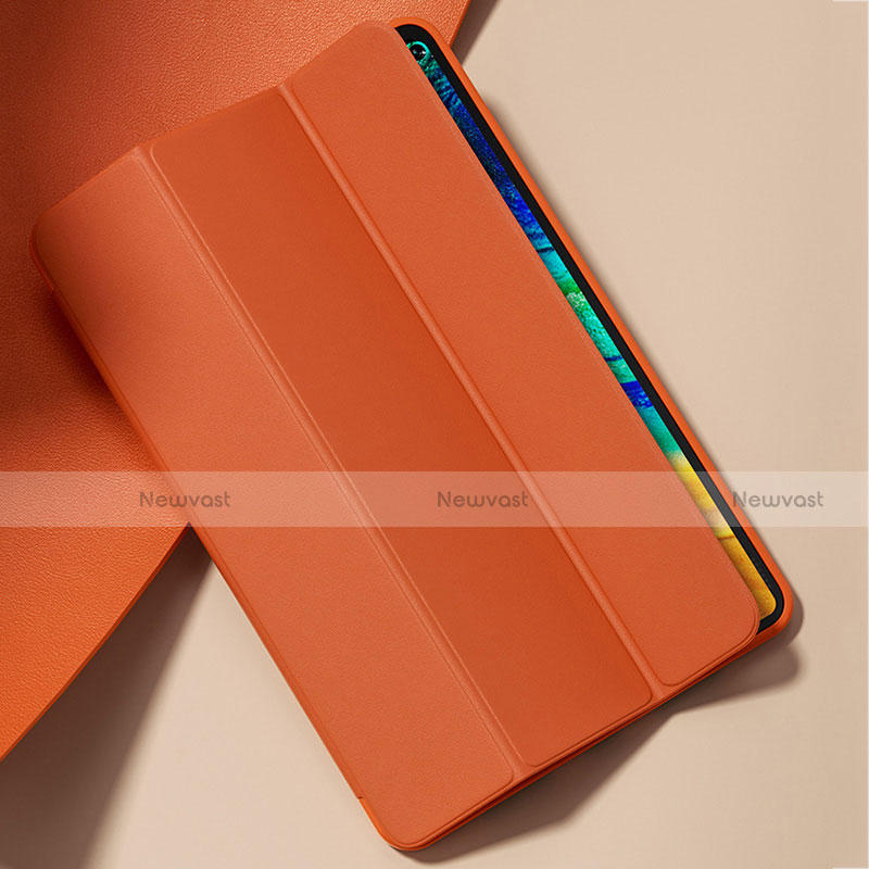 Leather Case Stands Flip Cover L02 Holder for Huawei MatePad Pro 5G 10.8 Orange