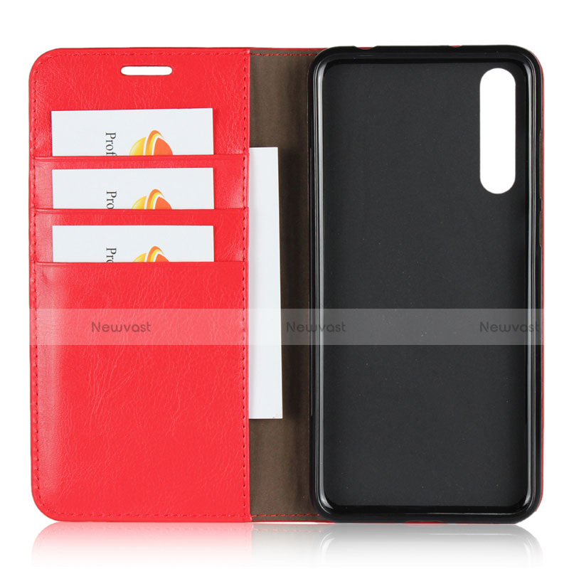 Leather Case Stands Flip Cover L02 Holder for Huawei P20 Pro